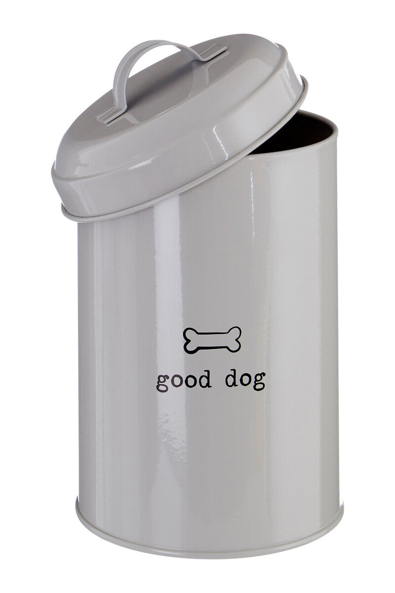 Adore Pets Grey Dog Food Storage Canister