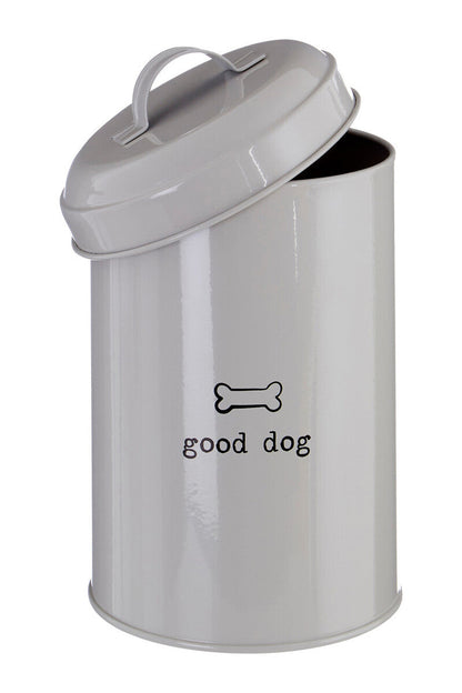 Adore Pets Grey Dog Food Storage Canister