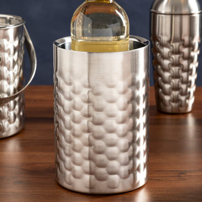 Honey Bee Wine Cooler with textured surface on a wooden surface