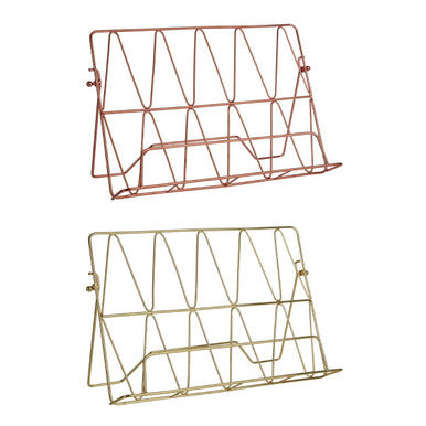 Vertex Copper Finish Cookbook Stand