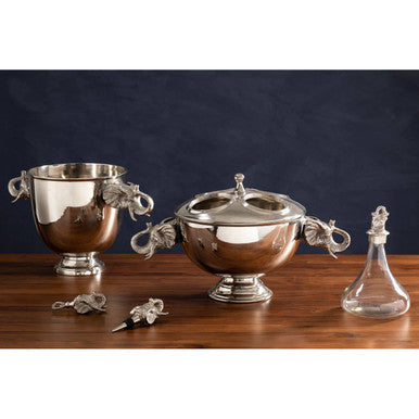 4 Bottles Elephant Wine Cooler with Lid | Yala