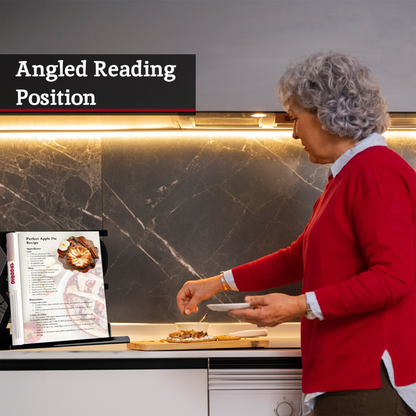 Alpha Black Enamel Cookbook Stand