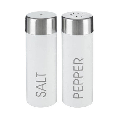 Liberty White Enamel Salt And Pepper Set