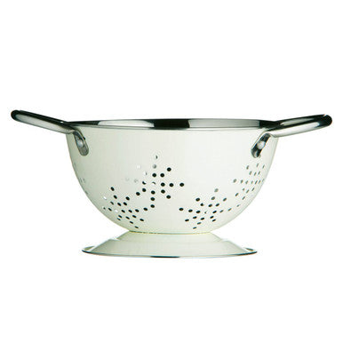 Hollis Retro Cream Enamel Mini Colander