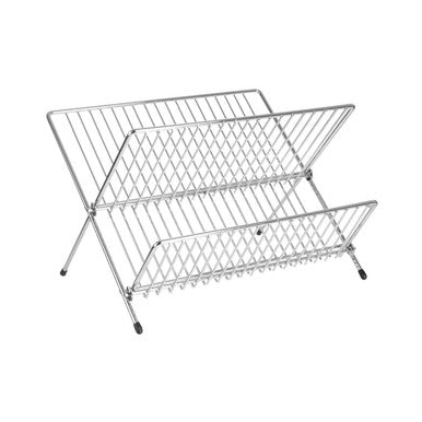 Small Chrome Folding Dish Drainer | Laurie