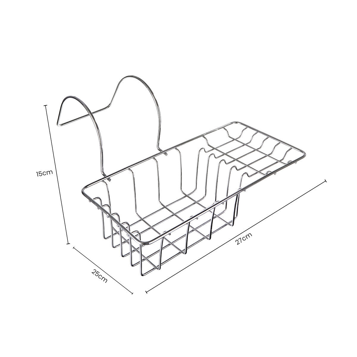 Chrome Wire Hanging Bath Caddy | Dara