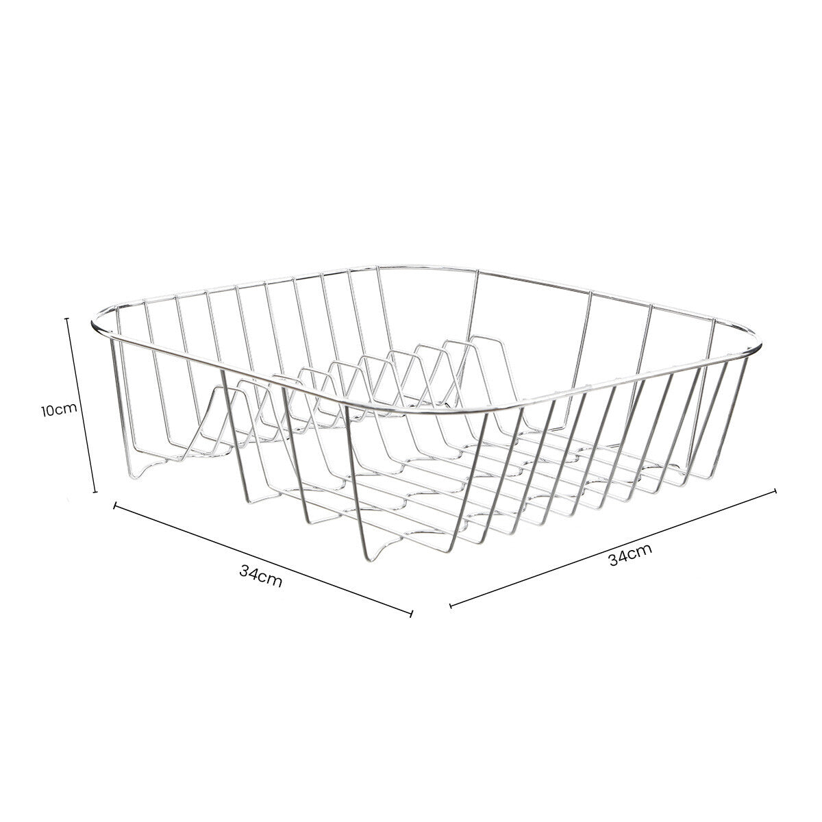 Small Square Chrome Wire Dish Drainer | Laurie
