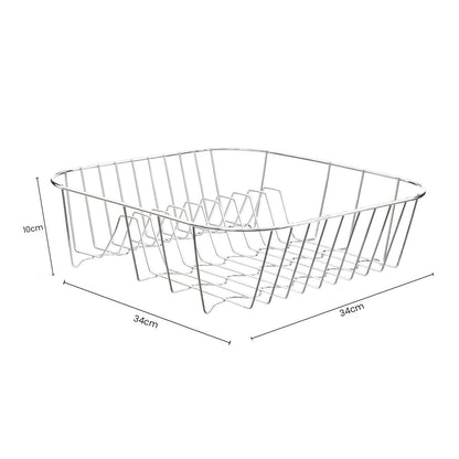 Small Square Chrome Wire Dish Drainer | Laurie
