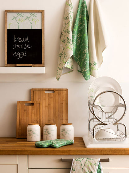 2 Tier Dish Drainer with White Plastic Tray | Laurie