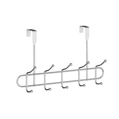 Chic 10 Hook Over Door Hanger | Silver Iron | Minimalist Design
