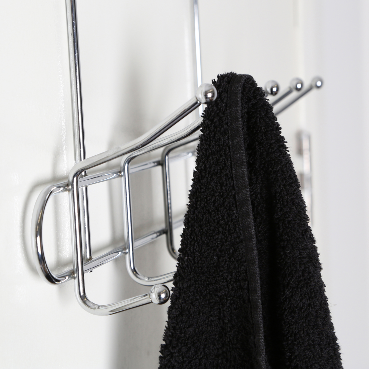 Chic 10 Hook Over Door Hanger | Silver Iron | Minimalist Design