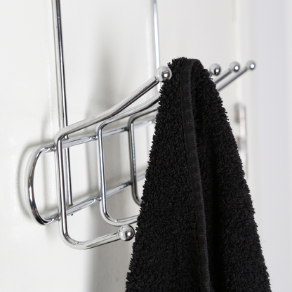 Chic 10 Hook Over Door Hanger | Silver Iron | Minimalist Design