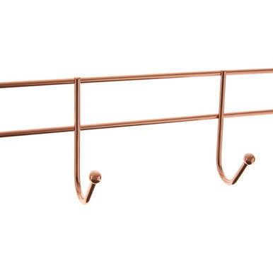 Jaxen Over Door 4-Hook Hanger | Rose Gold Iron Wire