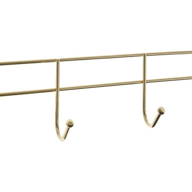 Jaxen Over Door 4-Hook Hanger | Champagne Gold Iron Wire