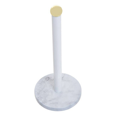 Easton White Marble Effect and Gold  Kitchen Roll Holder