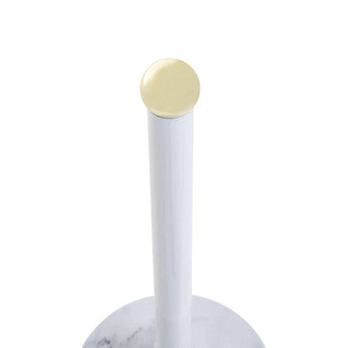Easton White Marble Effect and Gold  Kitchen Roll Holder