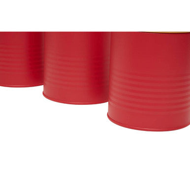 Set Of Three Alton Red Canisters