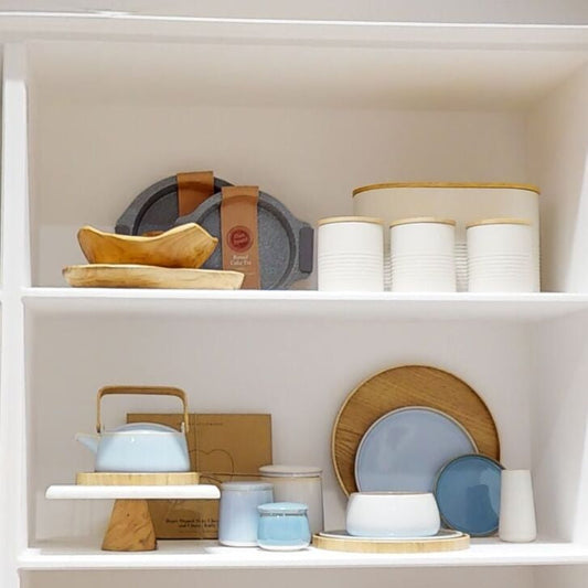 Set Of Three Alton Cream Canisters