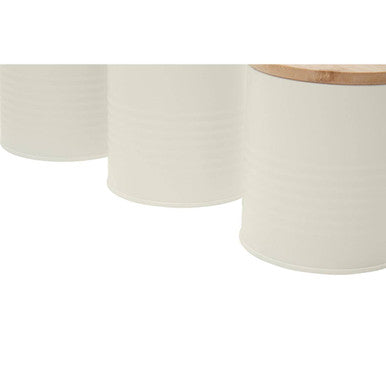Set Of Three Alton Cream Canisters