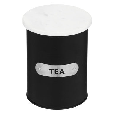 Liberty Black Enamel Tea Canister