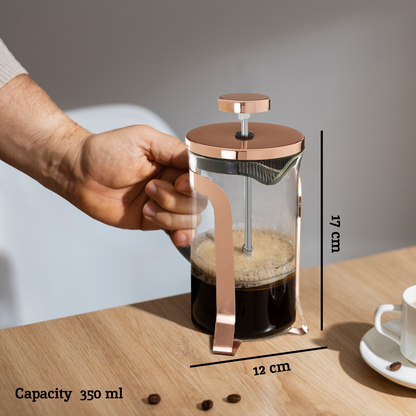 Akeala Rose Gold Cafetiere 350ml