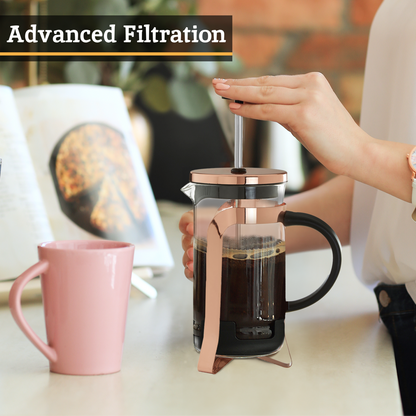 Akeala Rose Gold Cafetiere 350ml