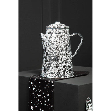 Hygge Black And White Patterned Teapot