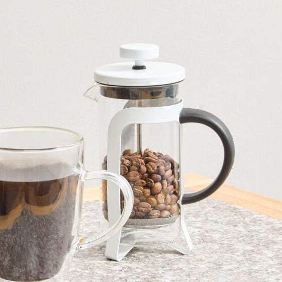 Akeala Matte White Cafetiere 350ml