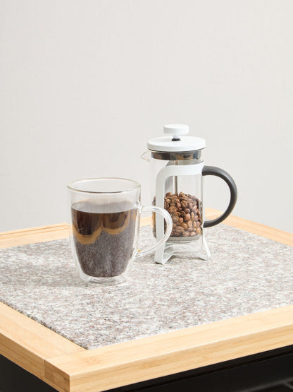 Akeala Matte White Cafetiere 350ml