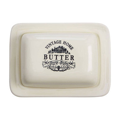 Vintage Home Cream Butter Dish