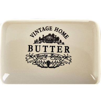 Vintage Home Cream Butter Dish