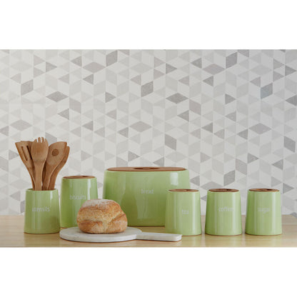 Fletcher Green Ceramic Tea Canister