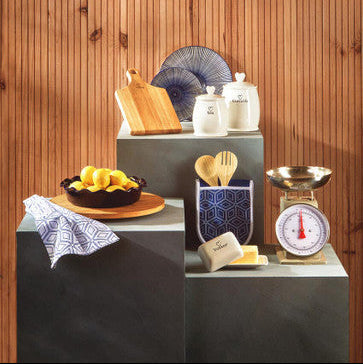 Charm White Dolomite Tea Canister