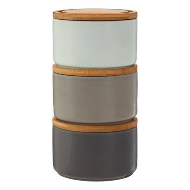 Fenwick Set Of Three Stacking Canisters