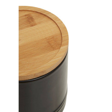 Fenwick Medium Black Stoneware Canister