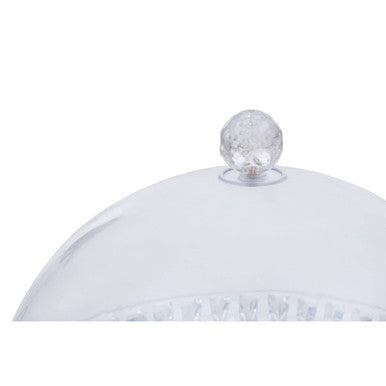 Faye Clear Acrylic Cake Stand with Dome Lid
