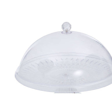 Faye Clear Acrylic Cake Stand with Dome Lid