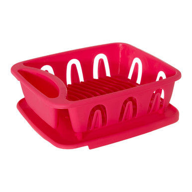 Hot Pink Dish Drainer with Removable Tray | Laurie