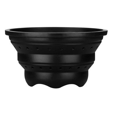 Zing Black Silicone Colander and Food Steamer