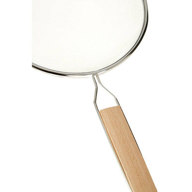 Zenigo Medium Stainless Steel Sieve with Beech Wood Handle