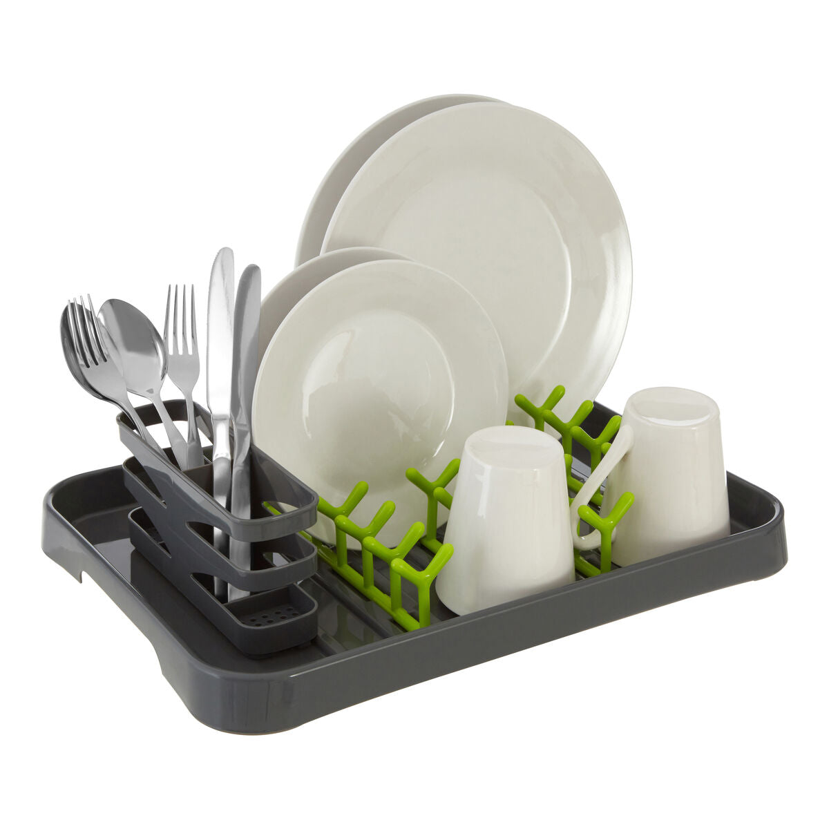 Grey and Lime Green Dish Drainer | Laurie