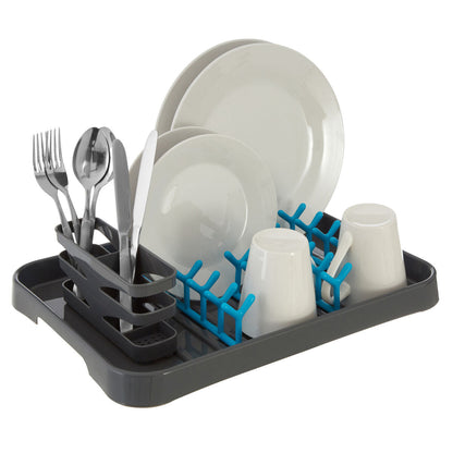 Grey and Blue Dish Drainer | Laurie