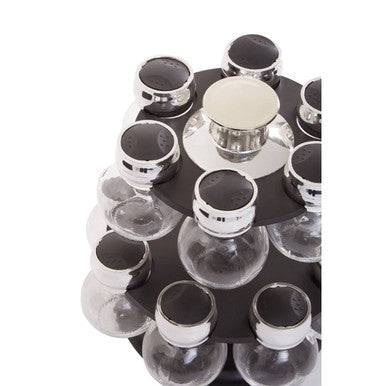 Luciano 2 Tier 14 Bottle Revolving Spice Rack