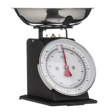 Olivier 5kg Matt Black Retro Kitchen Scale