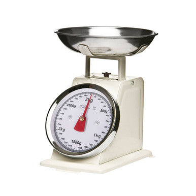 Olivier 3kg White Retro Kitchen Scale