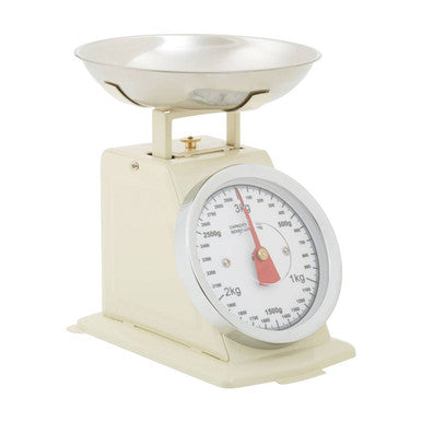 Olivier 3Kg Cream Retro Kitchen Scale