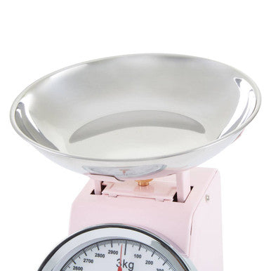 Olivier 3kg Pastel Pink Retro Kitchen Scale