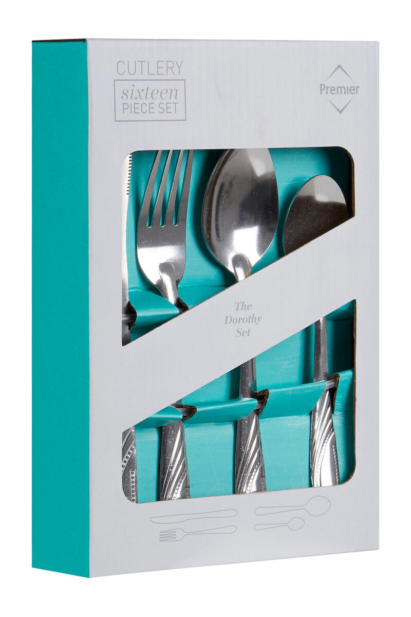 Dorothy 16 Piece Stainless Steel Cutlery Set