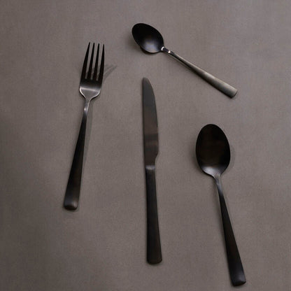 Avie 16 Piece Onyx Cutlery Set