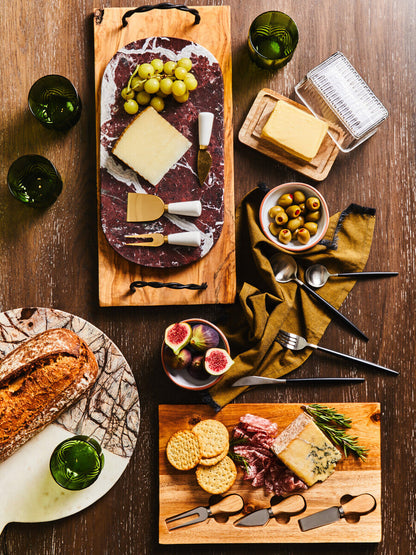 Avie 16 Piece Matte Silver And Black Cutlery Set